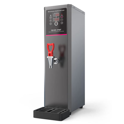 Water Boiler Eletric Commercial Hot Water Dispenser Countertop with Filter Black Automatic 15L 1500W Fast Heating for Restaurant, Home, Office